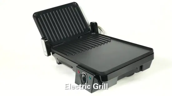 230*145mm (fixed plate) , Power 800W, Electric Contact Grill, BBQ/Panini/Sandwich Maker