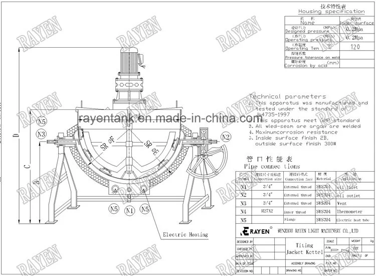 China Manufacture Stainless Steel Industrial Pasta Cooker