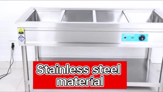 Commercial Catering Equipment CE Stainless Steel Buffet Food Warmer Heating Bain Marie