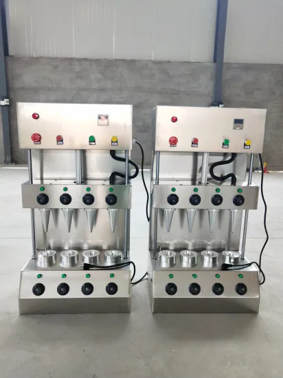 Factory Supply Automatic 4 Molds Pizza Cone Maker to Make Pizza Cone for Sale