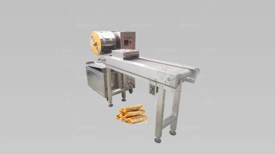 Hot Sale Automatic Spring Roll Sheet Maker Egg Roll Wrapper Roast Duck Cake Pastry Sheet Mille Crepe Popiah Skin Maker